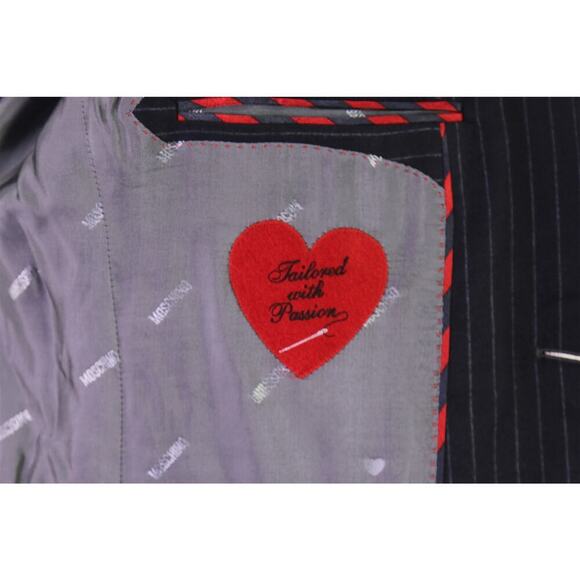 Moschino Couture Gray Glen Plaid & Stripes Wool 2-Btn Suit Eu 52 - 42R New! - Picture 10 of 12